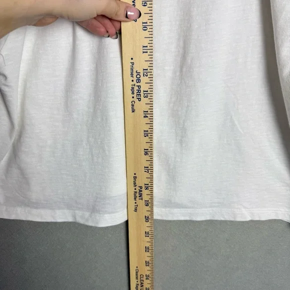 Brand New Aerie Bubble Sleeve T-Shirt Cropped Relaxed Fit White size S NWT - Picture 10 of 11